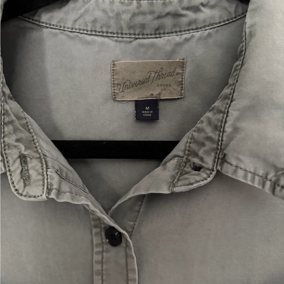 Universal Thread Light Gray Button-Up Shirt - Picture 2 of 5